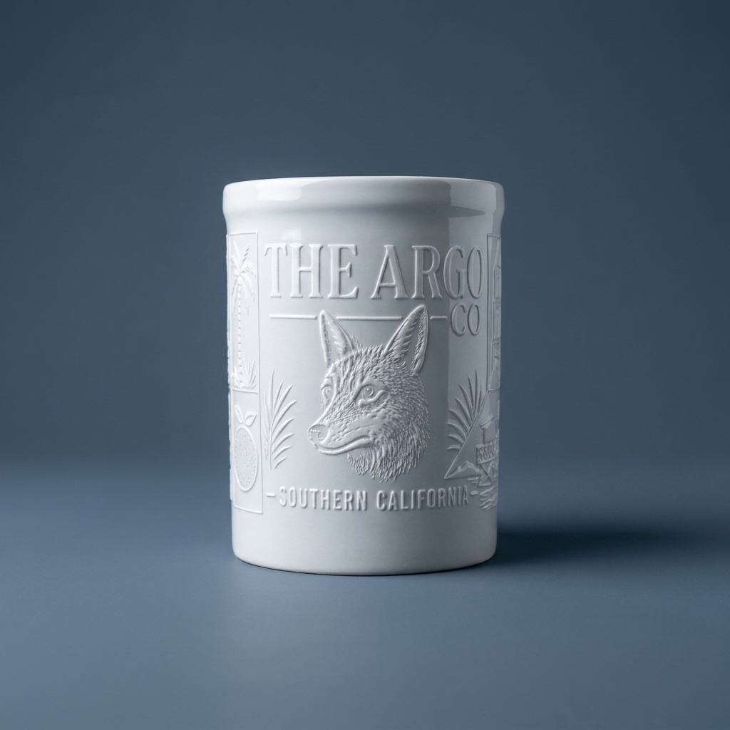 Embossed Fox Mug Front