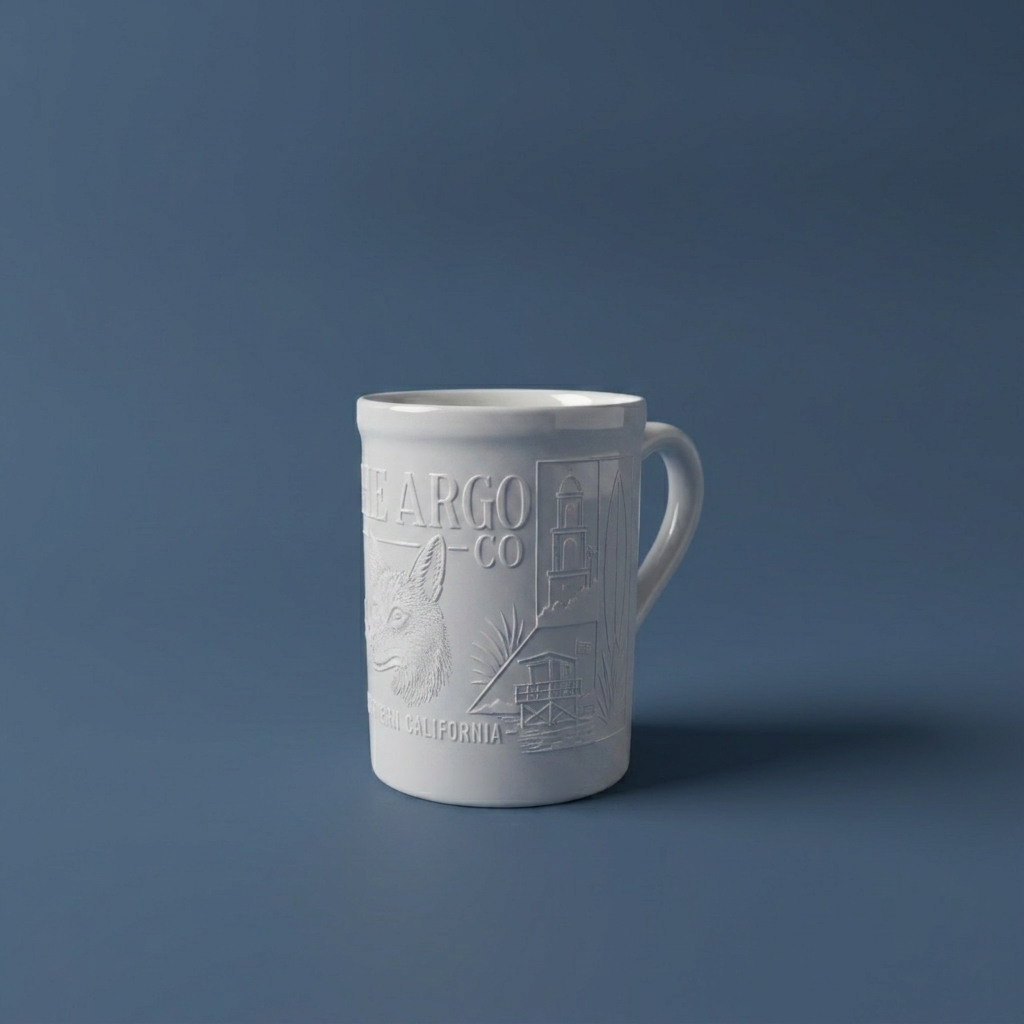 Embossed Fox Mug Right