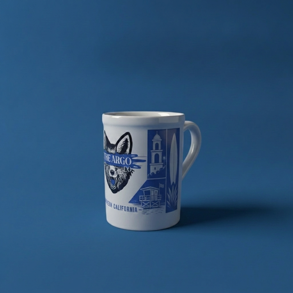 Blue Fox Mug Right