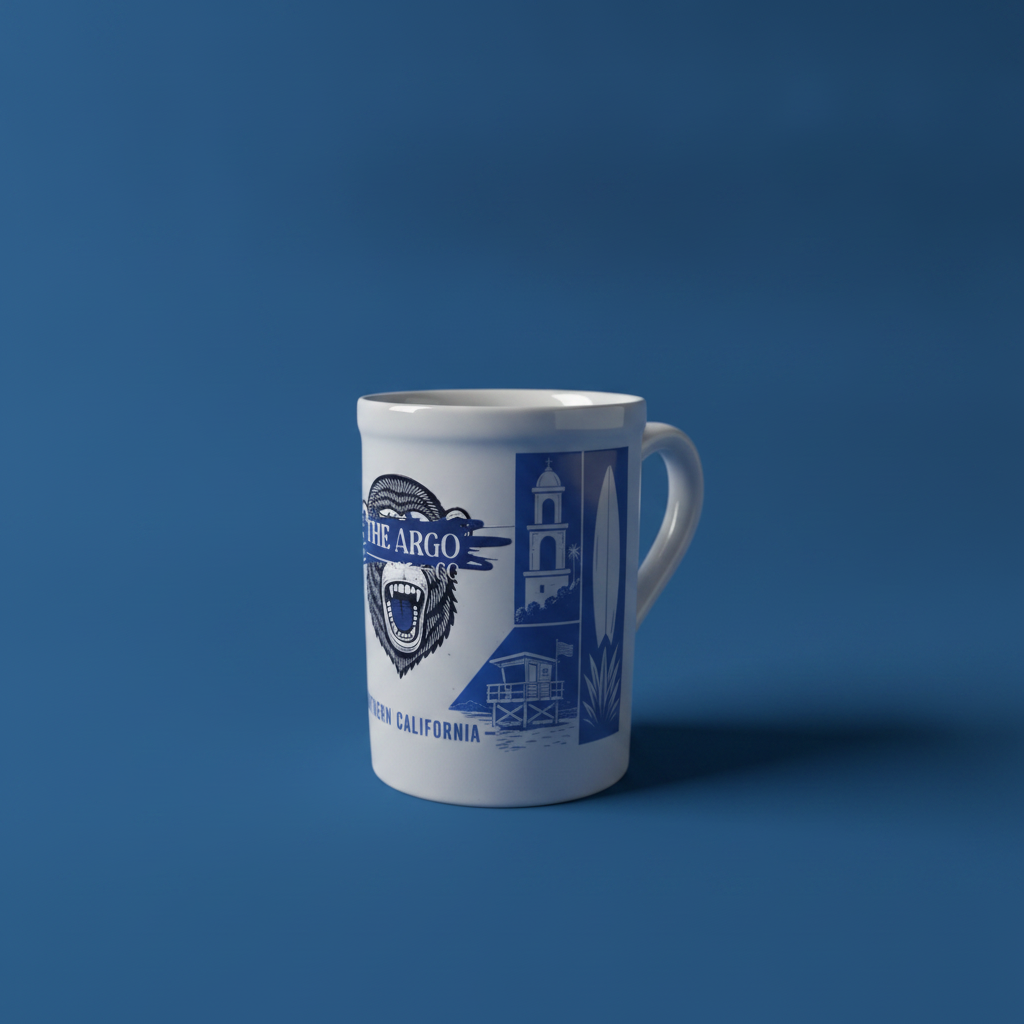 Blue Monkey Mug Right