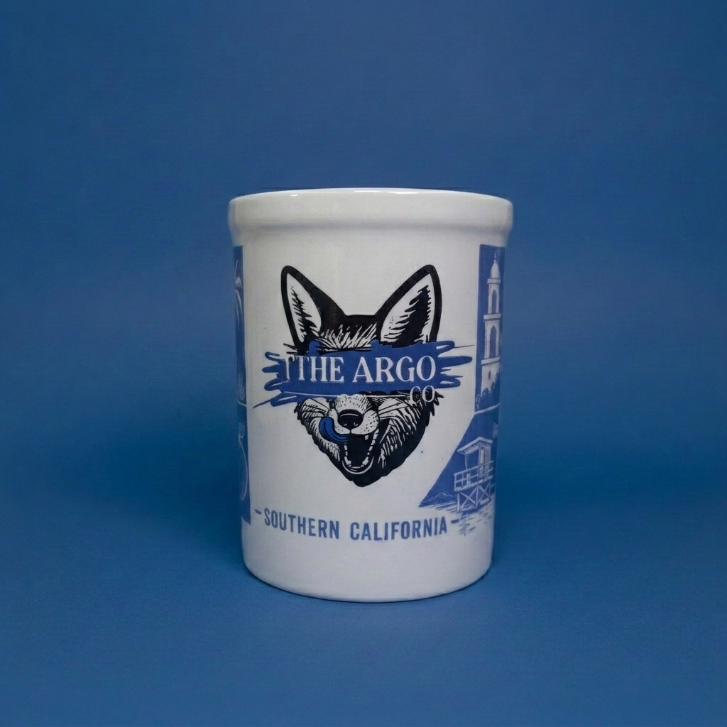 Blue Fox Mug Front